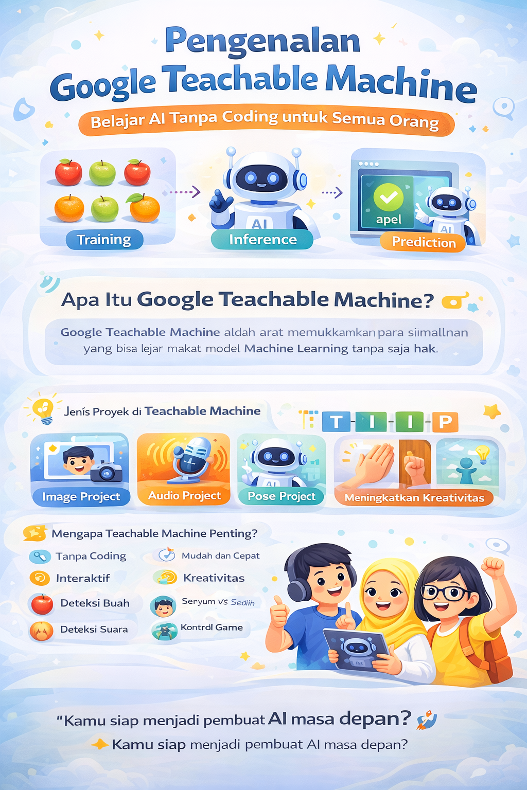 Pengenalan Google Teachable Machine: Belajar AI Tanpa Coding untuk Semua Orang